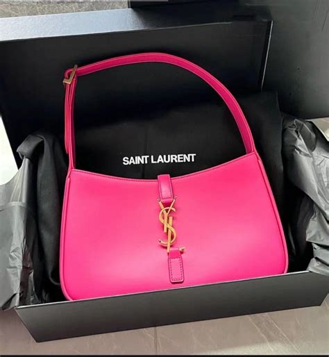 ysl metallic pink bag|ysl pink pouch.